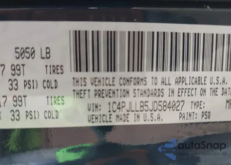 2018 Jeep Cherokee Latitude Plus Fwd из США, поврежденный, VIN 1C4PJLLB5JD584027